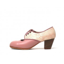 Carmela 35,5 A+PR Leather Bailarina Cubano 5 Visto Atrás Serpiente Peonía