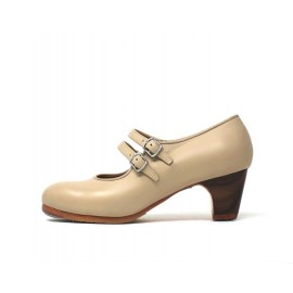 Manuela 35,5 AA Piel Beige Clásico 5 Visto