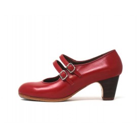 Manuela 37 A+PR Leather Rojo Sangre Clásico 5 Visto