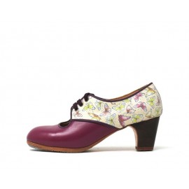 Carmela 36,5 A+PR Leather Berenjena Clásico 5 Visto Atrás Fantasía Mariposas