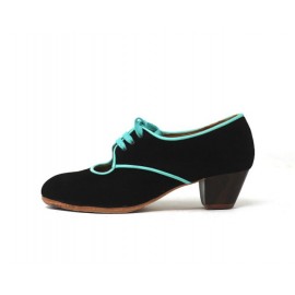 Carmela 35 AA Suede Negro Cubano 3,5 Visto R. Aguamarina