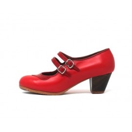 Manuela 37 A Leather Escarlata Cubano 5 Visto Collarín Y Correa Coco Rojo