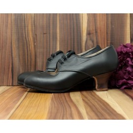 Carmela 38 A Leather Negro Carrete 5 Visto
