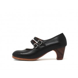 Manuela 34 AA Leather Negro Clásico 5 Visto (Filis Beige)