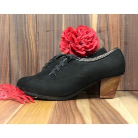 Chapín Mujer 35 AA Nubuck Negro Cubano 5 Visto