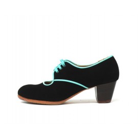 Carmela 38,5 A+PR Suede Negro Cubano 5 Visto R. Aguamarina