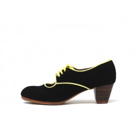 Carmela 39,5 AA Suede Negro Cubano 5 Visto R. Limón
