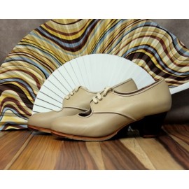 Carmela 38 A Piel Beige Cubano 5 Visto