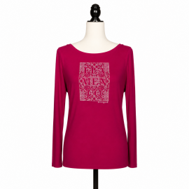 Fuchsia flamenco shirt