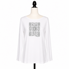 White flamenco shirt one size