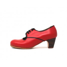 Carmela 36,5 AA+PR Leather Escarlata Clásico 5 Visto R. Negro