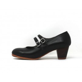 Manuela 38 A Leather Negro Cubano 5 Visto (Filis Beige)