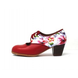 Carmela 35 A+PR Leather Escarlata Cubano 5 Visto Atrás Charol Primavera