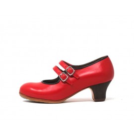 Manuela 35 AA+PR Leather Escarlata Carrete 5 Visto R. Negro