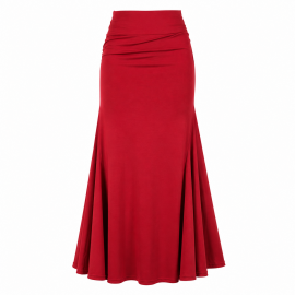 Falda flamenca de 3 godets - Rojo