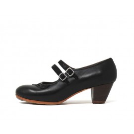 Manuela 40 A Leather Negro Cubano 5 Visto Collarín y Correa Fantasía Burbujas