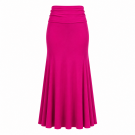 Skirt Basic 3 Godets Fucsia