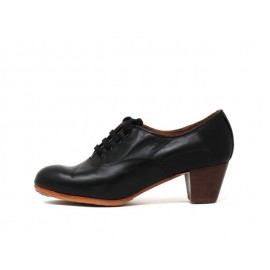 Chapín Mujer 39 A Leather Negro Cubano 5 Visto (Filis Beige)