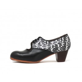 Carmela 39 A Leather Negro Cubano 5 Visto Atrás Serpiente Blanco y Negro