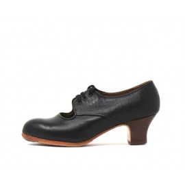 Carmela 38,5 AA Leather Negro Carrete 5 Visto Atrás Cocodrilo Negro