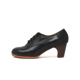 Chapín Mujer 38 A+PR Piel Negro Clásico 5 Visto (Filis Beige)