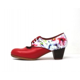 Carmela 36,5 A Leather Escarlata Cubano 5 Visto Atrás Charol Primavera
