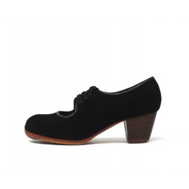Carmen 34,5 AA Suede Negro Cubano 5 Visto (Filis Beige)