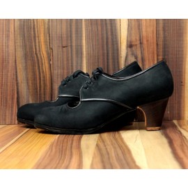 Carmela 37 A Nubuck Negro Clásico 5 Visto