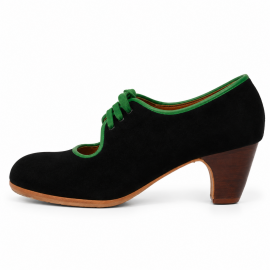Carmen 36,5 AA Nobuck Negro Clásico 5 Visto R. Verde