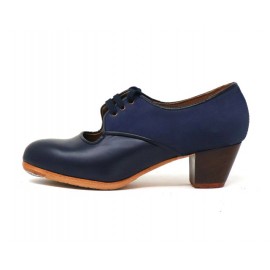 Carmela 37 A Piel Navy Cubano 5 Visto Atrás Nobuck Navy
