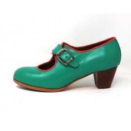 Lola 39 A Leather Verde Agua Cubano 5 Visto R. Pink
