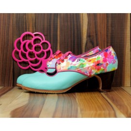 Carmela 38,5 AA+PR Leather Caribe Clásico 5 Visto Atrás Charol Primavera R. Fucsia