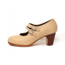 Manuela 36 A Leather Beige Clásico 5 Visto