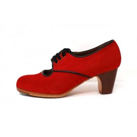 Carmela 36 A Suede Rojo Sangre Clásico 5 Visto R. Negro