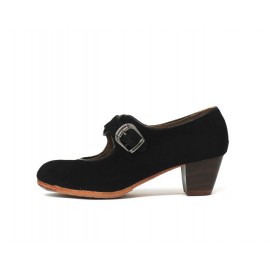 Lola 40,5 A Ante Negro Cubano 5 Visto (Filis Beige)