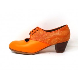 Carmela 39 AA Piel Mandarina Cubano 5 Visto Atrás Serpiente Naranja