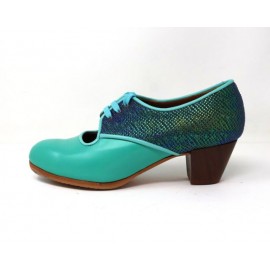 Carmela 37 A Leather Aguamarina Cubano 5 Visto Atrás Prisma Real