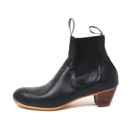 Boto 44,5 A Piel Negro Cubano 5 Visto (Filis Beige)