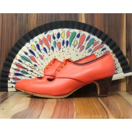 Carmela 39,5 A Piel Naranja Coral Clásico 5 Visto
