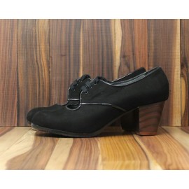 Carmela 40 A Suede Negro Cubano 6 Visto