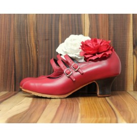 Manuela 39 A Leather Rojo Carrete 5 Visto