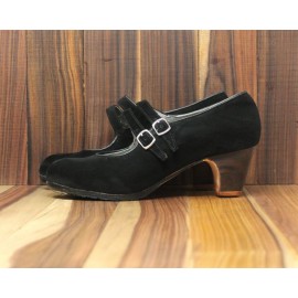 Manuela 36 A Suede Negro Clásico 5 Visto