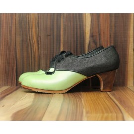Carmela 39,5 AA+PR Pearlized Leather Manzana Clásico 5 Visto Atrás Gris Galán