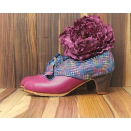 Carmela 37 AA Leather Magenta Oscuro Clásico 5 Visto Atrás Fantasía Disco