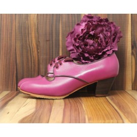 Carmela 40,5 A Piel Magenta Oscuro Cubano 5 Visto